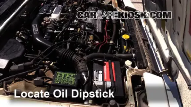 1985 Honda Prelude 2.0 Si 2.0L 4 Cyl. Aceite Controlar nivel de aceite
